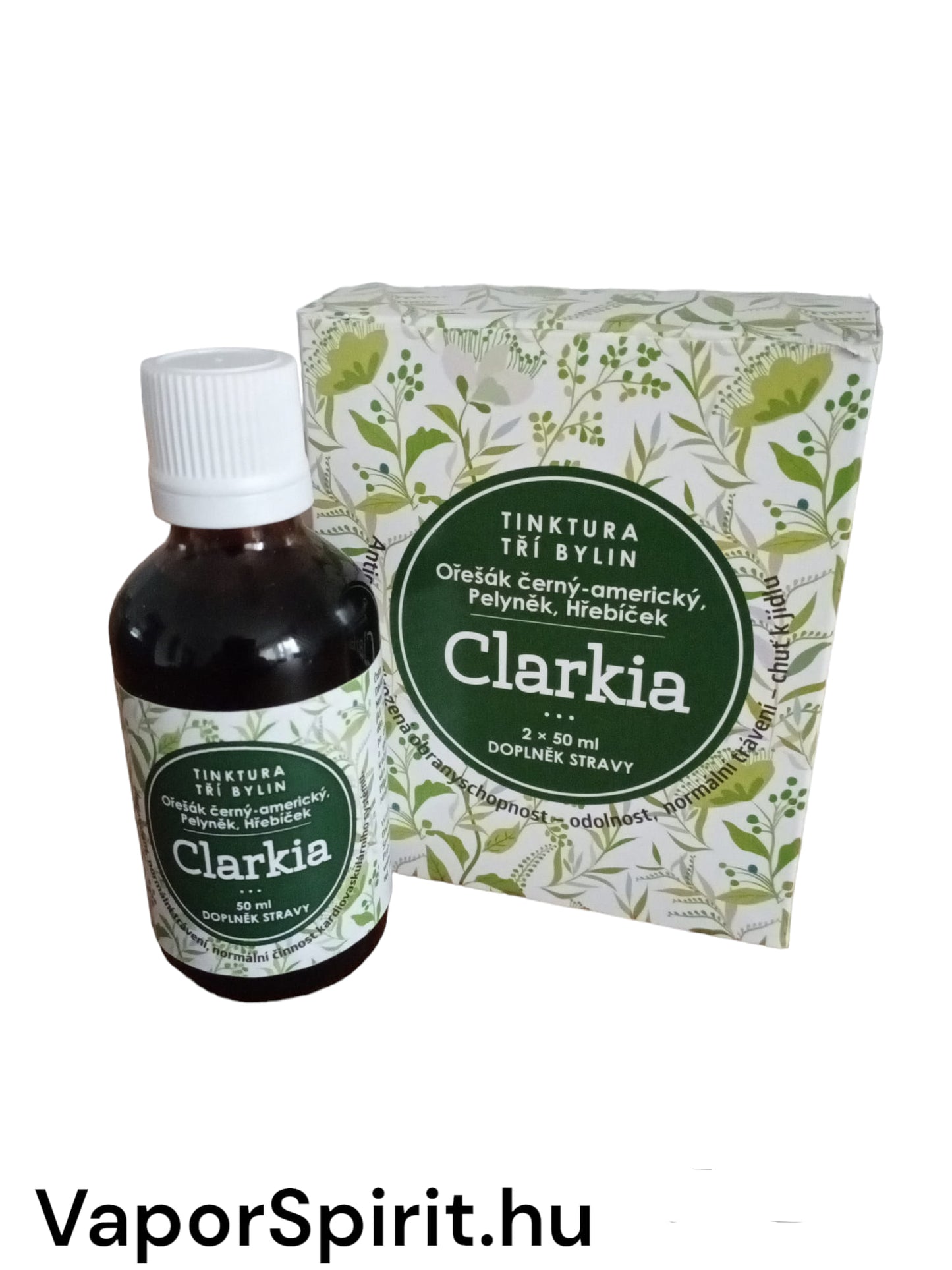 CLARKIA-Három gyógynövény Feketedió Tinktúra 2x50ml